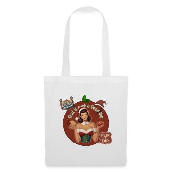 C’EST UNE SI BONNE TREMPETTE - ELFE DE NOËL RÉTRO - Sac en tissu - blanc - Devant