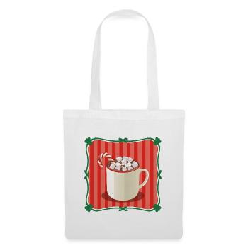 Vintage Hot Chocolate Retro Christmas - Tote Bag - white - Front