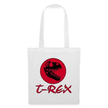 Tyrannosaurus Rex and Red Sun - Tote Bag - white - Front