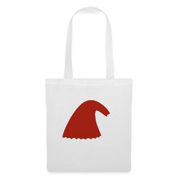 Red Santa Hat with Fur Trim - Tote Bag - white - Front