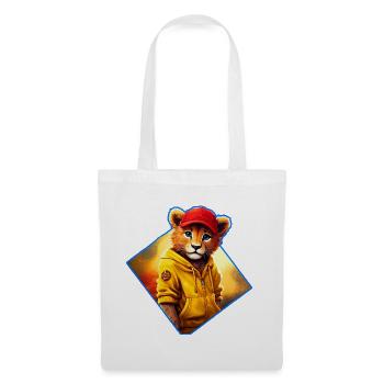 Little lion with red cap - Tote Bag - white - Front
