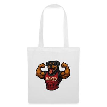Muscle Dog Fitness Power Design - Sac en tissu - blanc - Devant