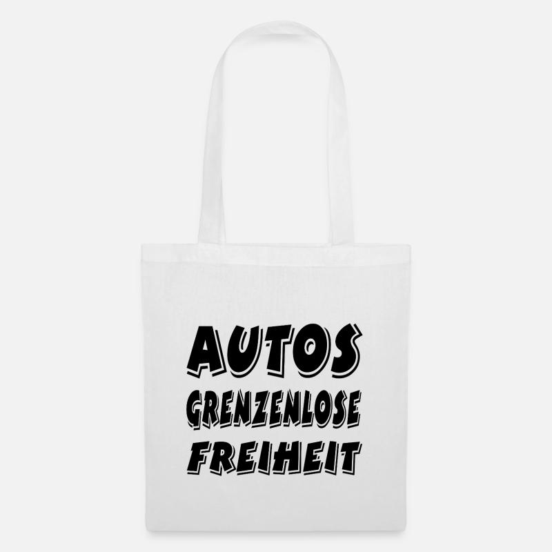 Auto - Stoffbeutel - Weiß