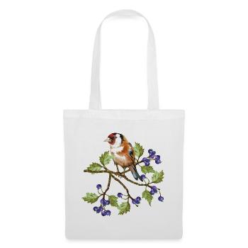 Bunter Vogel - Stoffbeutel - Weiß - Vorne