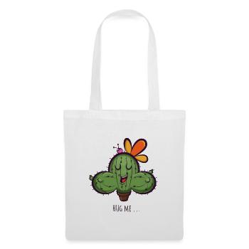 Cactus Hug Me Cartoon - Tote Bag - white - Front