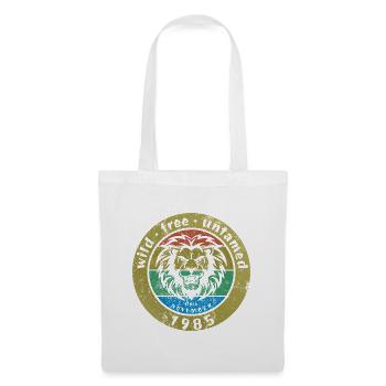 40. Geburtstag Sauvage, libre et indompté depuis 11/1985 - Sac en tissu - blanc - Devant