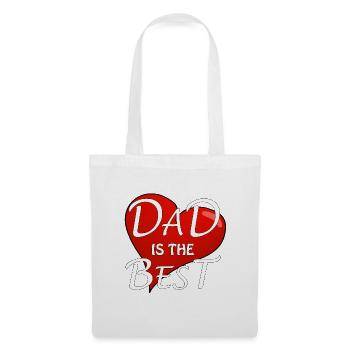 DAD IS THE BEST - Stoffbeutel - Weiß - Vorne
