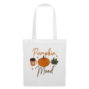 T-shirt à café d’automne Pumpkin Mood - Sac en tissu - blanc - Devant
