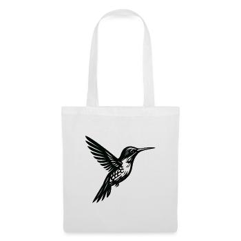 Gold Line Hummingbird Silhouette - Tote Bag - white - Front