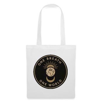 Une respiration, un monde – Pleine conscience et équilibre - Sac en tissu - blanc - Devant