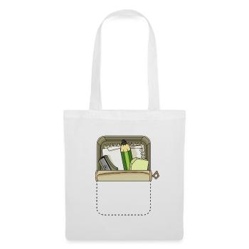 BOÎTE DE POCHE - Sac en tissu - blanc - Devant