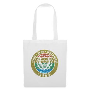 60ème Anniversaire Sauvage, libre et indompté depuis 11/1965 - Sac en tissu - blanc - Devant