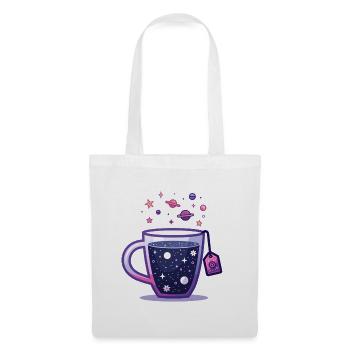Univers Thé Galaxie Dans Une Tasse À Thé - Sac en tissu - blanc - Devant