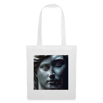 L’antiquité rencontre le glitch - Sac en tissu - blanc - Devant