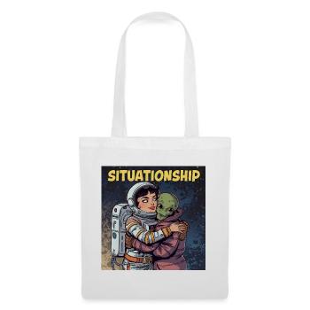 Situationship Astronaute et Alien - Sac en tissu - blanc - Devant