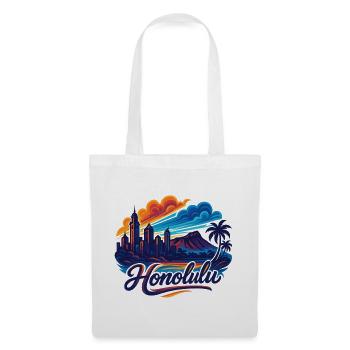 Honolulu Waikiki Capital Hawaii Aloha Gift - Tote Bag - white - Front