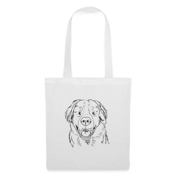 Bernese Mountain Dog Stubborn Funny Design Sketch - Tote Bag - white - Front