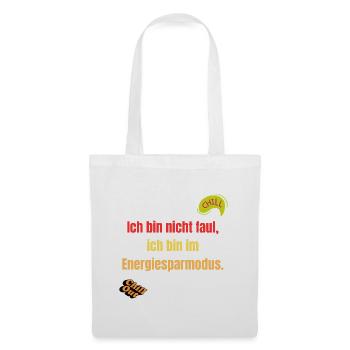 Energiemodus Motivationsspruch - Stoffbeutel - Weiß - Vorne