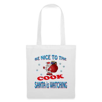 SANTA COOK - Stoffbeutel - Weiß - Vorne