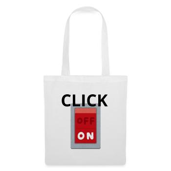 Retro OFF ON Switch Red - Click - Tote Bag - white - Front