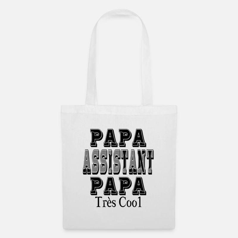 Dad Assistant Dad Very Cool - Tote Bag - white