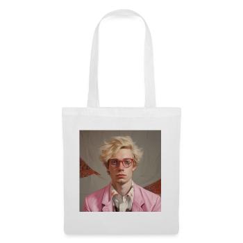 Blonde Style Pink Jacket Floral Shirt - Tote Bag - white - Front