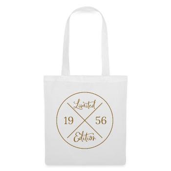 Cadeau d’anniversaire 70 ans - Edition limitée 1956 - Sac en tissu - blanc - Devant