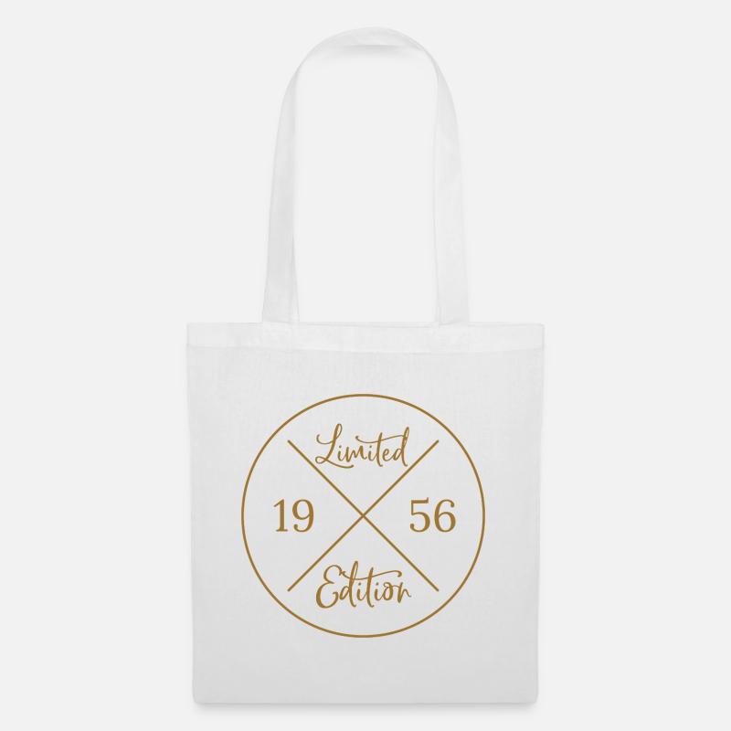 Geschenk 70. Geburtstag - Limited Edition 1956 - Stoffbeutel - Weiß