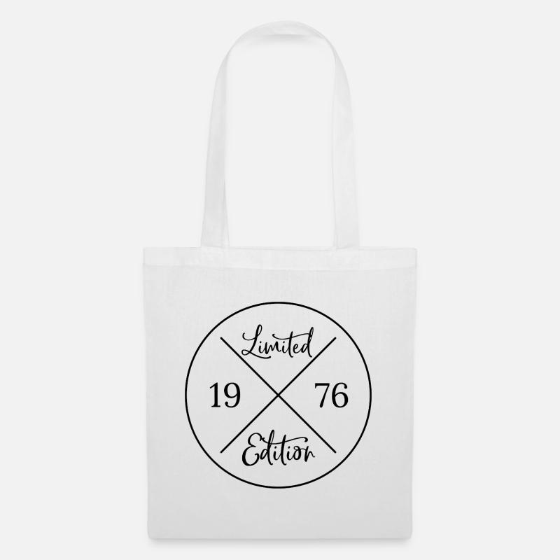 Limited edition 1976 - 50. Geburtstag Geschenk - Stoffbeutel - Weiß