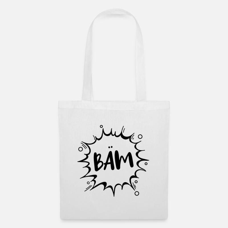 « BAM » - Sac en tissu - blanc