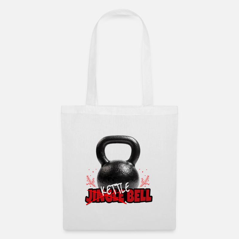 Jingle Bell - Kettlebell - Stoffbeutel - Weiß