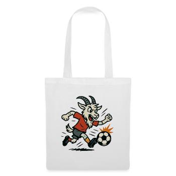 billy goat playing football - Tote Bag - white - Front