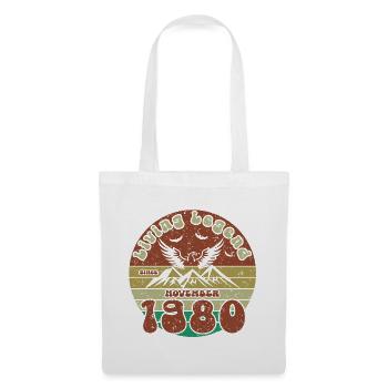 45e anniversaire Légende vivante depuis VIN 11/1980 - Sac en tissu - blanc - Devant
