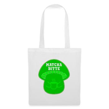 CHAMPIGNONS AU THÉ MATCHA - Sac en tissu - blanc - Devant