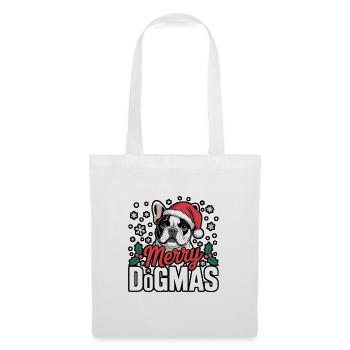 Merry Dogmas Bulldog - Stoffbeutel - Weiß - Vorne