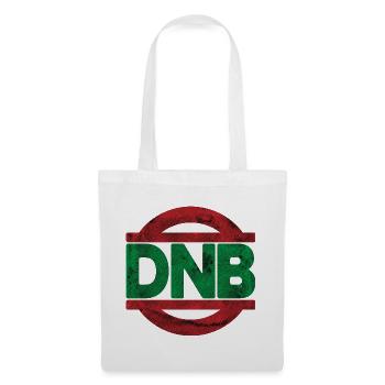 DnB Vibe Stempel RotGrün - Stoffbeutel - Weiß - Vorne