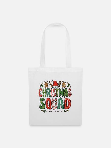 Weihnachts Squad - Stoffbeutel - Weiß