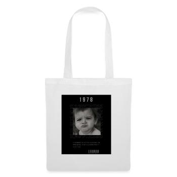 baby head holder in black and white - Tote Bag - white - Front