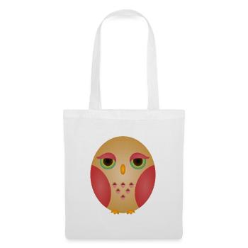 Gradient Owl Face in Cozy Tones - Tote Bag - white - Front