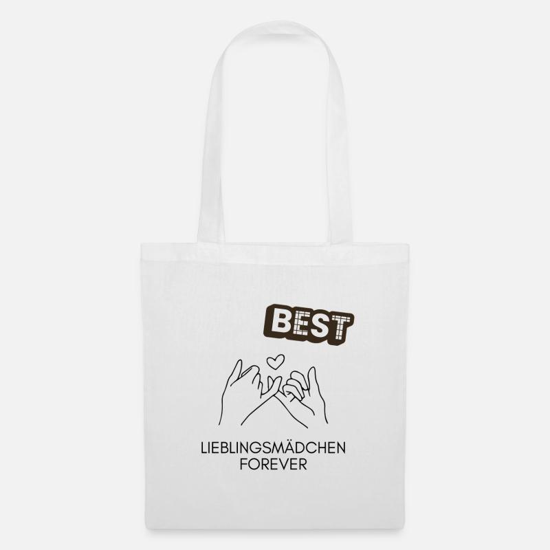 Best Lieblingsmädchen Forever – Liebevolles Design - Stoffbeutel - Weiß