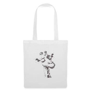 Chill Girafe Animal Doodle - Sac en tissu - blanc - Devant