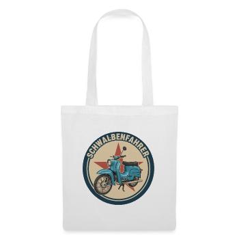 Schwalbe Simson Mobylette DDR Suhl KR51 Cadeau - Sac en tissu - blanc - Devant