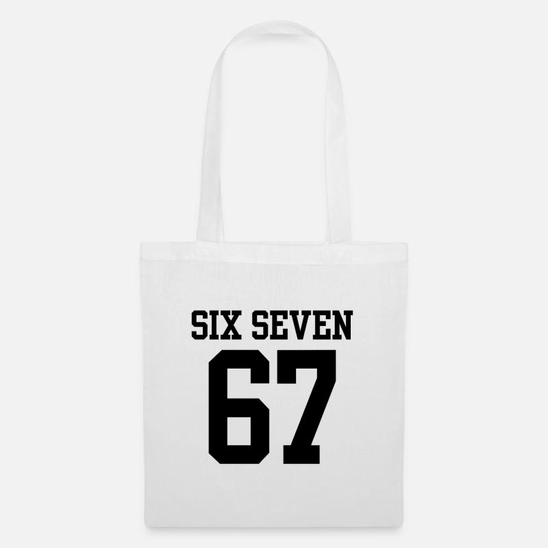 Keep Calm Six Seven Meme Viral Humor Apparel - Tote Bag - white