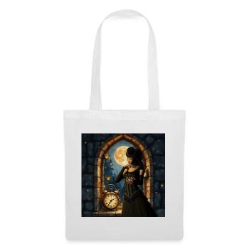 Victorian moon in stone tower - Tote Bag - white - Front
