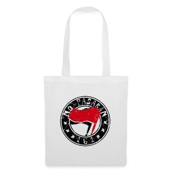 no pasaran 161 logo - Stoffbeutel - Weiß - Vorne