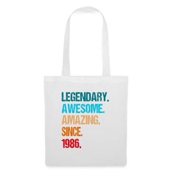 40e anniversaire 1986 - Sac en tissu - blanc - Devant