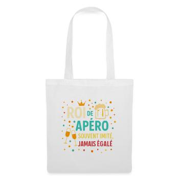 Roi de l'Apéro Inimitable - Sac en tissu - blanc - Devant