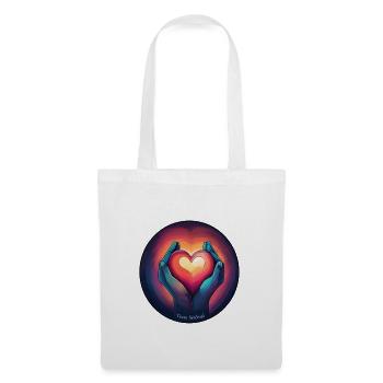 Heart in Hand - Tote Bag - white - Front