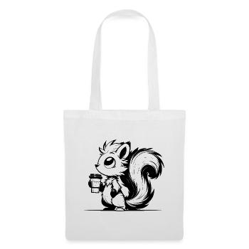 Squirrel in a caffeine rush - I'm already awake - Tote Bag - white - Front