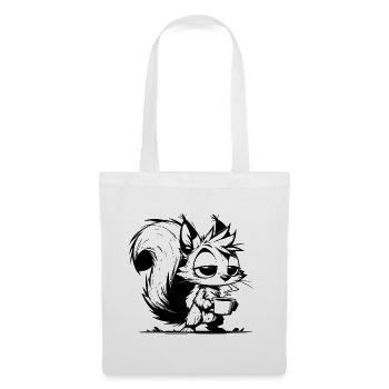 Pas d’écureuil au travail sans café - Sac en tissu - blanc - Devant
